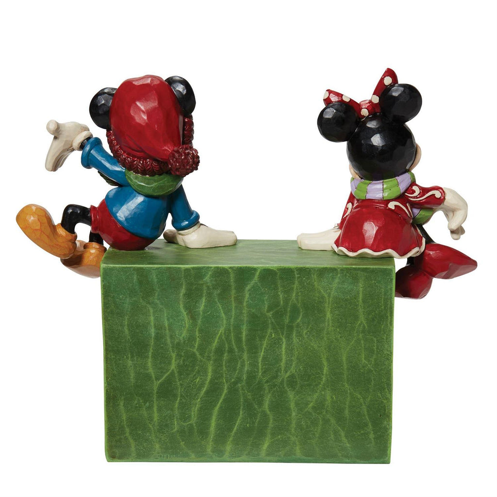 Mickey y Minnie Calendario | Figura Decorativa Disney 18 cm | Enesco