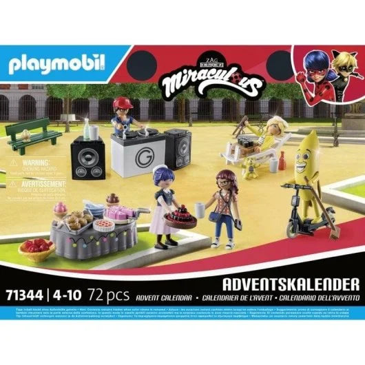 Playmobil Miraculous | Calendario de Adviento Picnic en París | 24 Sorpresas | +4 Años | Playmobil