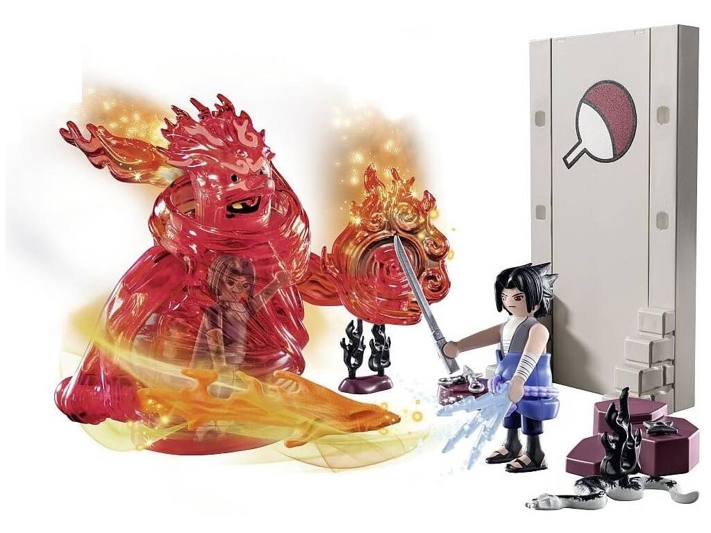 Playmobil Naruto Shippuden | Sasuke vs. Itachi (40666) | 37 Piezas | +5 Años
