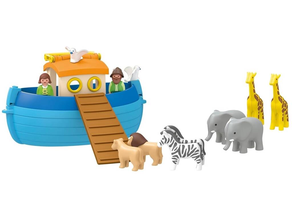 Playmobil Junior | Arca de Noé con Maletín | 5 Parejas de Animales | Playmobil