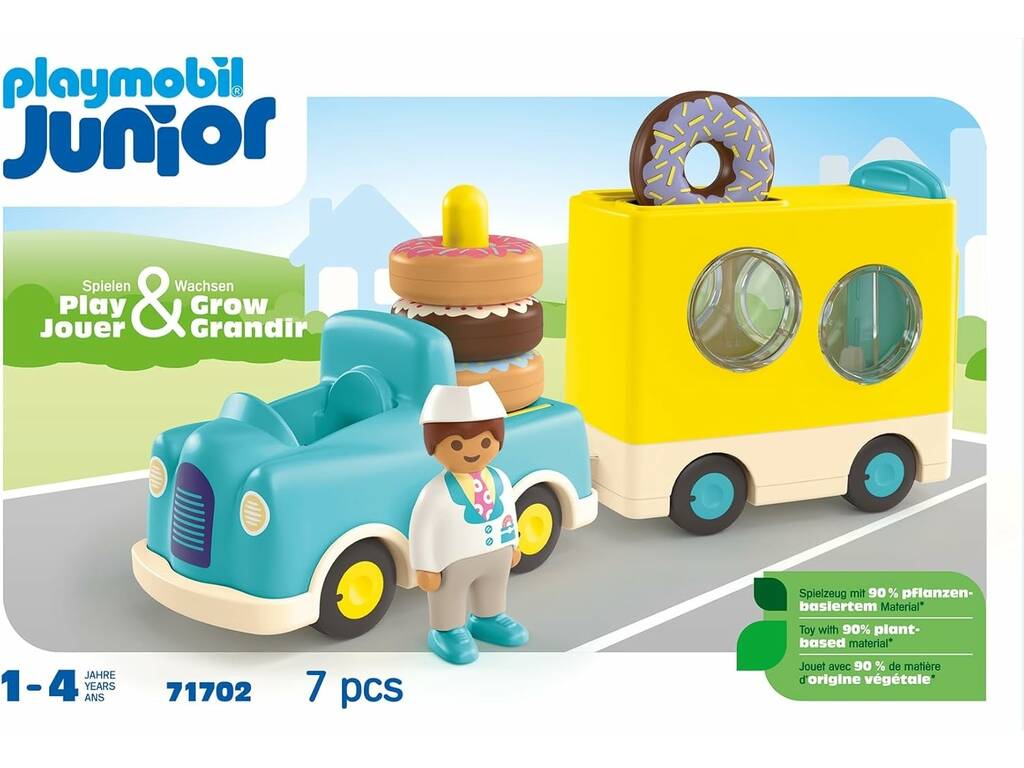 Playmobil Junior | Camión Donut | Vehículo de Reparto | Playmobil
