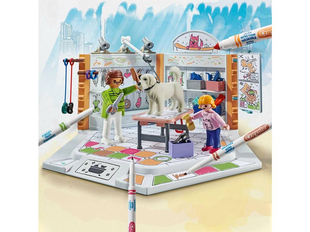 Playmobil Color | Salón Canino (71514) | 6 Piezas | Playmobil