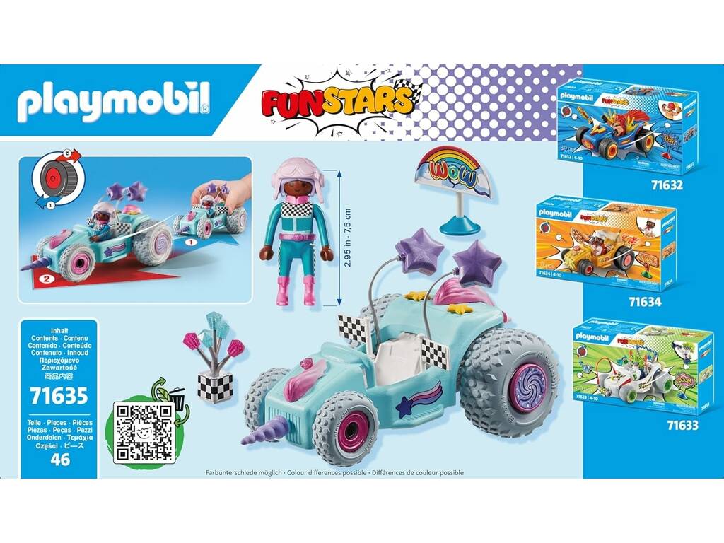 Playmobil Racing | Kart Unicornio | Vehículo de Carreras | Playmobil