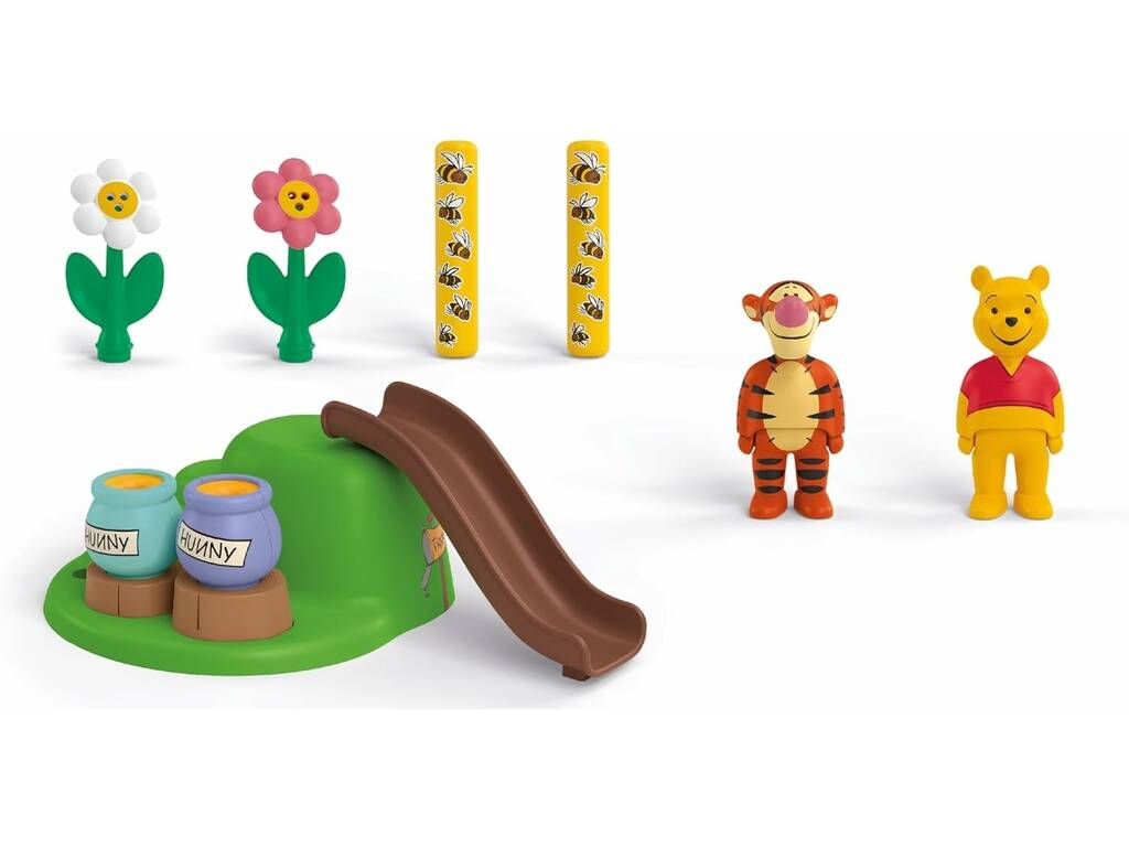 Playmobil Junior Disney | Jardín de Abejas de Winnie the Pooh y Guarida de Tigger | Playmobil