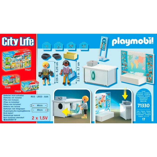 Playmobil Aula Virtual (71330) | Proyector y Gafas de RV | 17 Piezas | +4 Años
