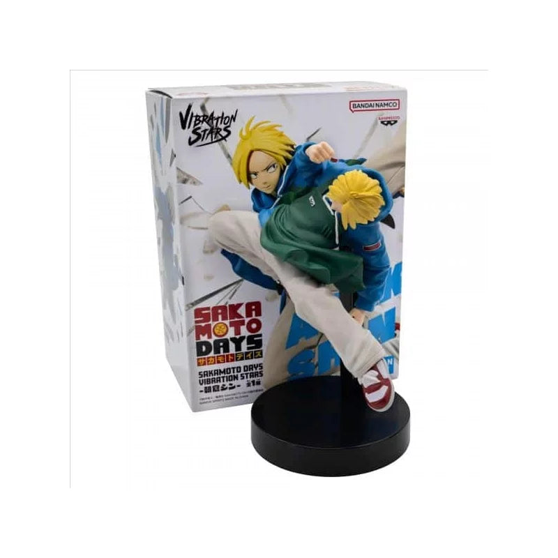Banpresto | Vibration Stars | Shin Asakura | Sakamoto Days | Figura PVC 12 cm | Base Soporte | Bandai Spirits | Licencia Oficial