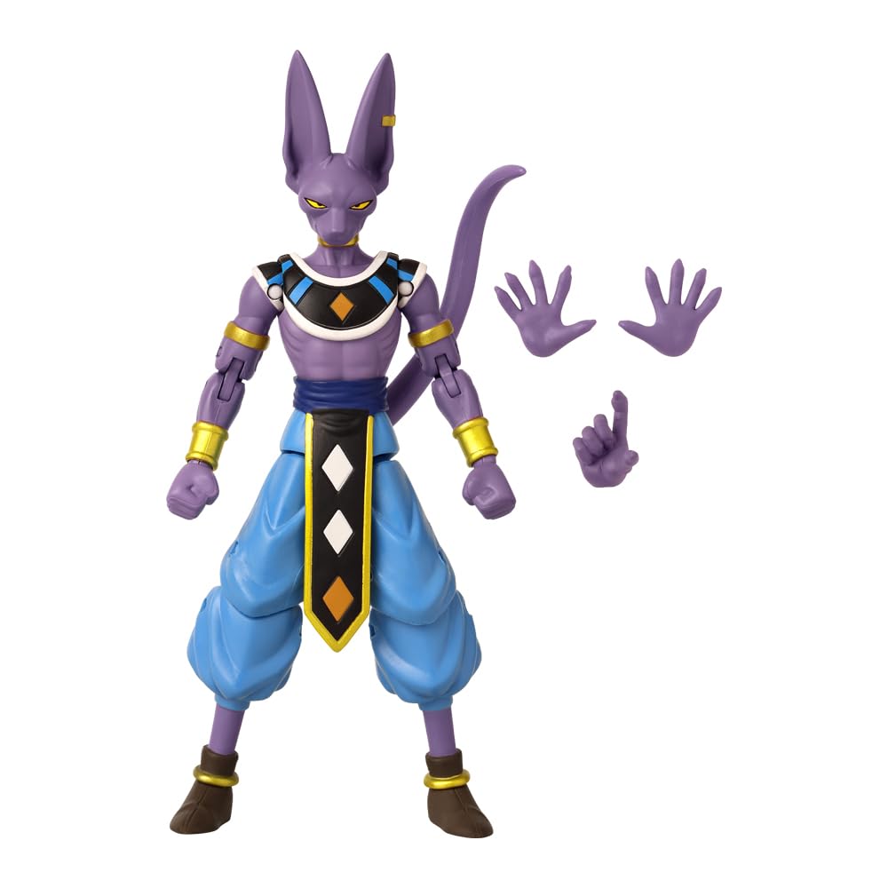 Dragon Ball Super | Figura Beerus Dragon Stars | 17 cm | 17 Puntos de Articulación | Bandai