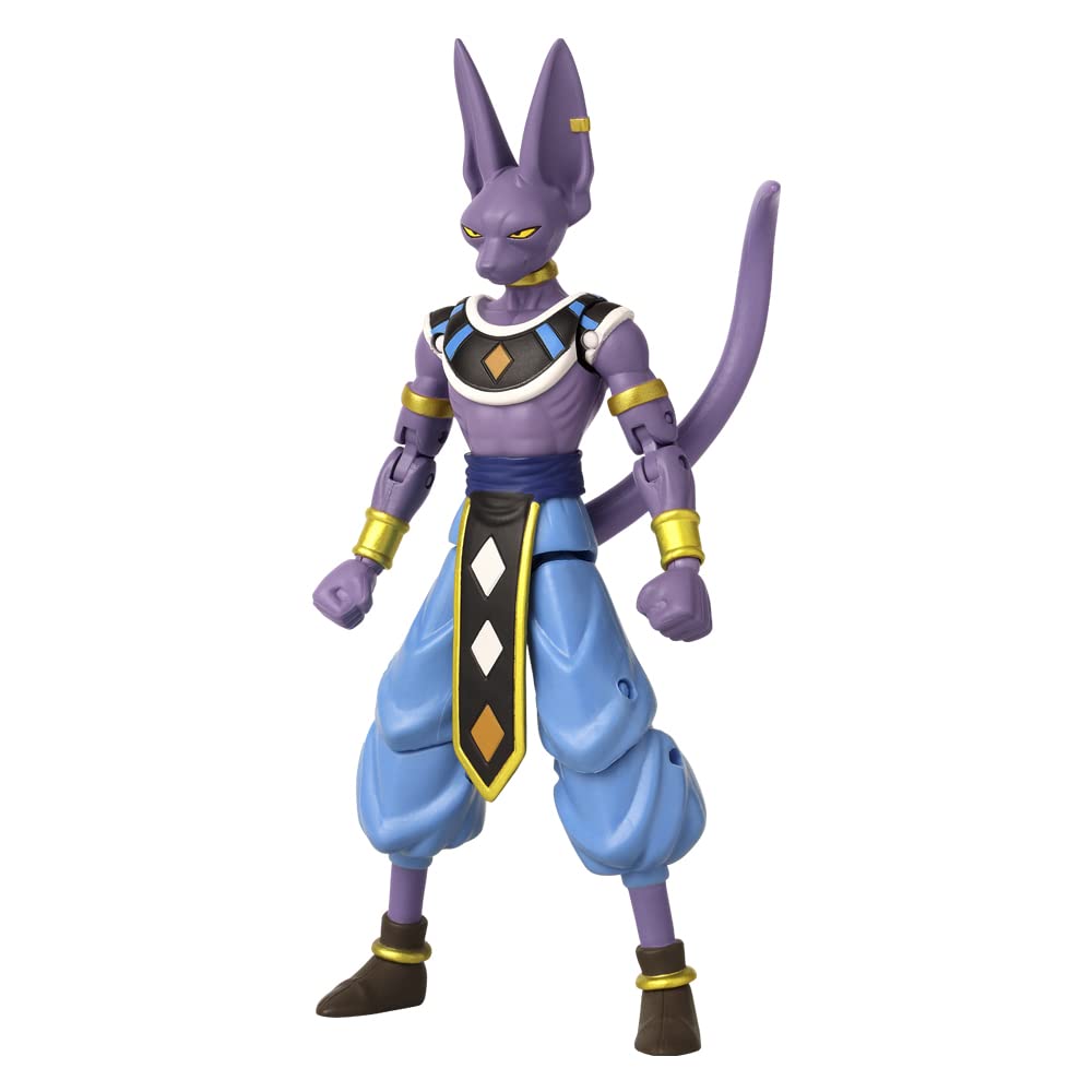 Dragon Ball Super | Figura Beerus Dragon Stars | 17 cm | 17 Puntos de Articulación | Bandai