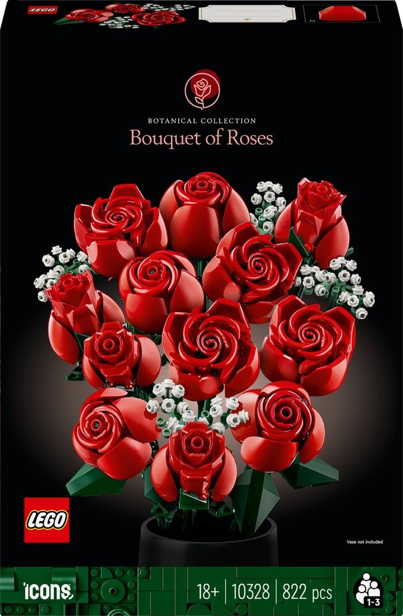 LEGO Botanical | Ramo de Rosas (10328) | 822 Piezas | +18 Años