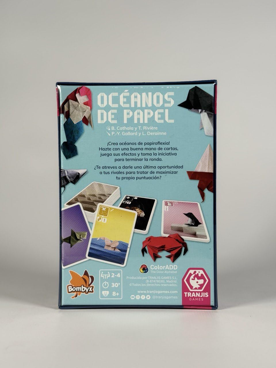 Océanos de Papel | Juego de Mesa de Colección de Cartas | 2-4 Jugadores | +8 Años | Tranjis Games