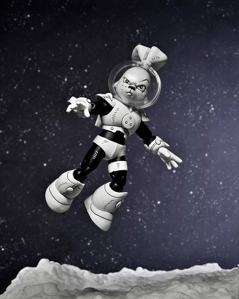 Figura NECA | Space Usagi Yojimbo Black & White | Scale Action | 18 cm | Coleccionista