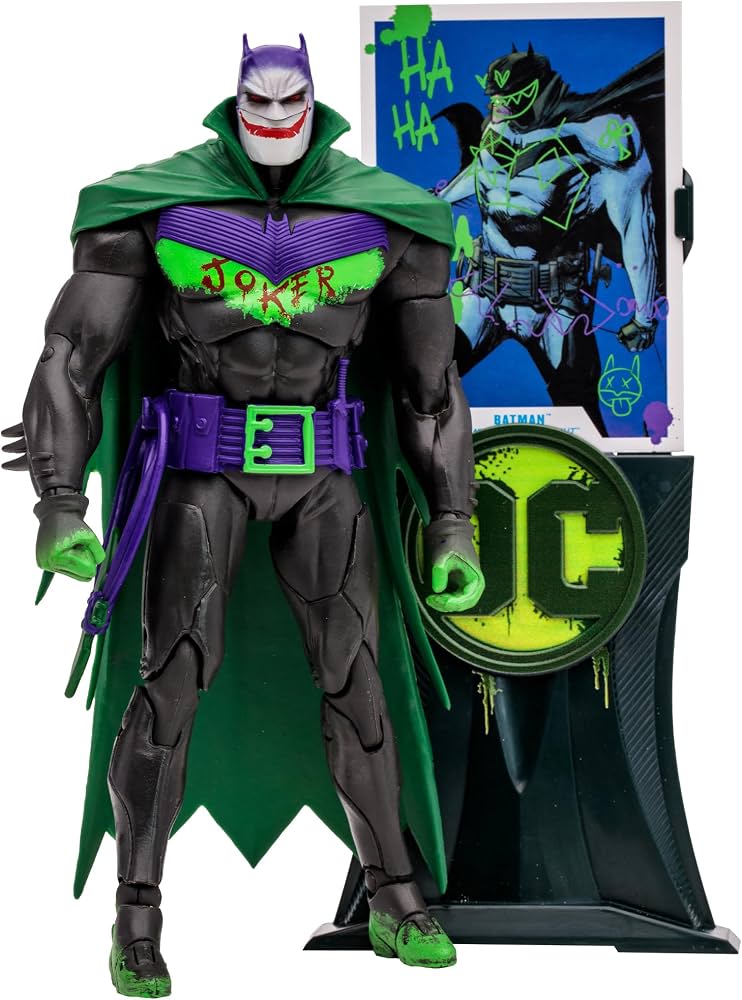 Batman White Knight Jokerized Gold Label | Figura DC Multiverse 7 pulgadas | McFarlane Toys