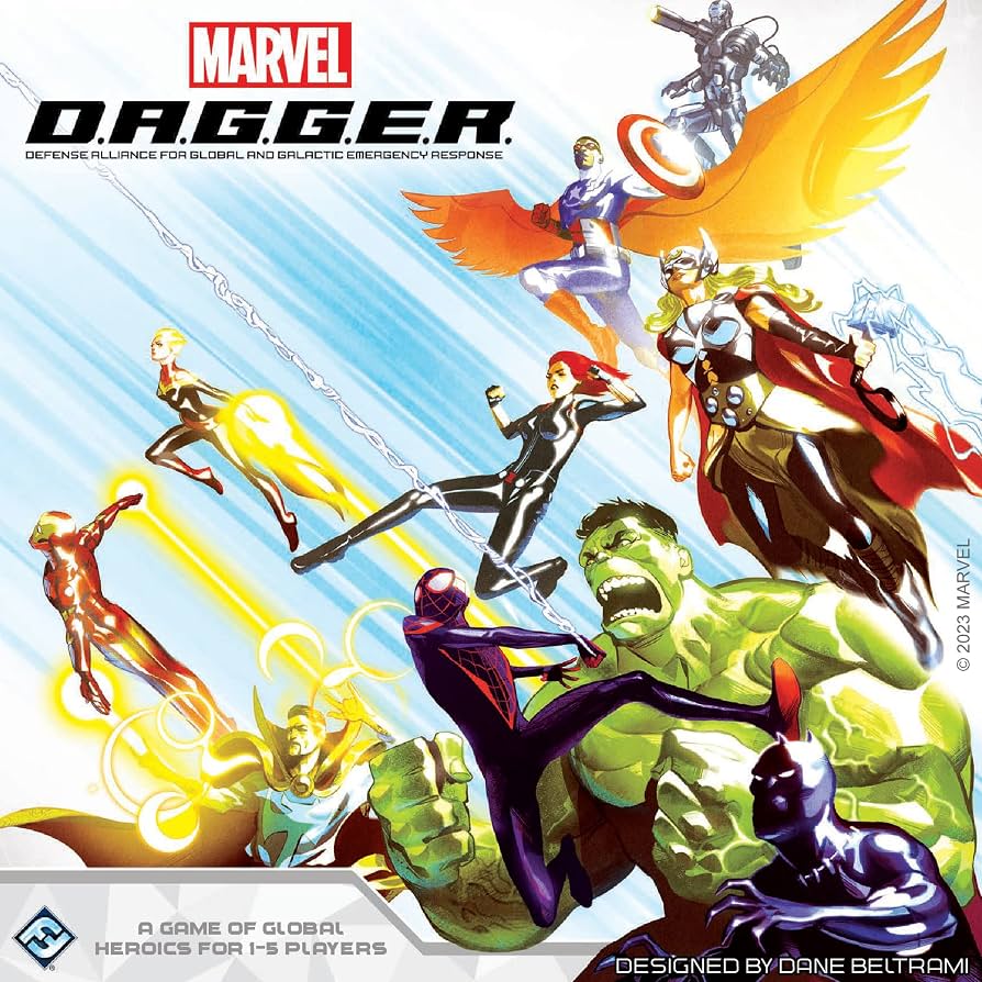 Marvel D.A.G.G.E.R. | Juego de Mesa Cooperativo Estratégico | 1-5 Jugadores | +12 Años | Fantasy Flight Games