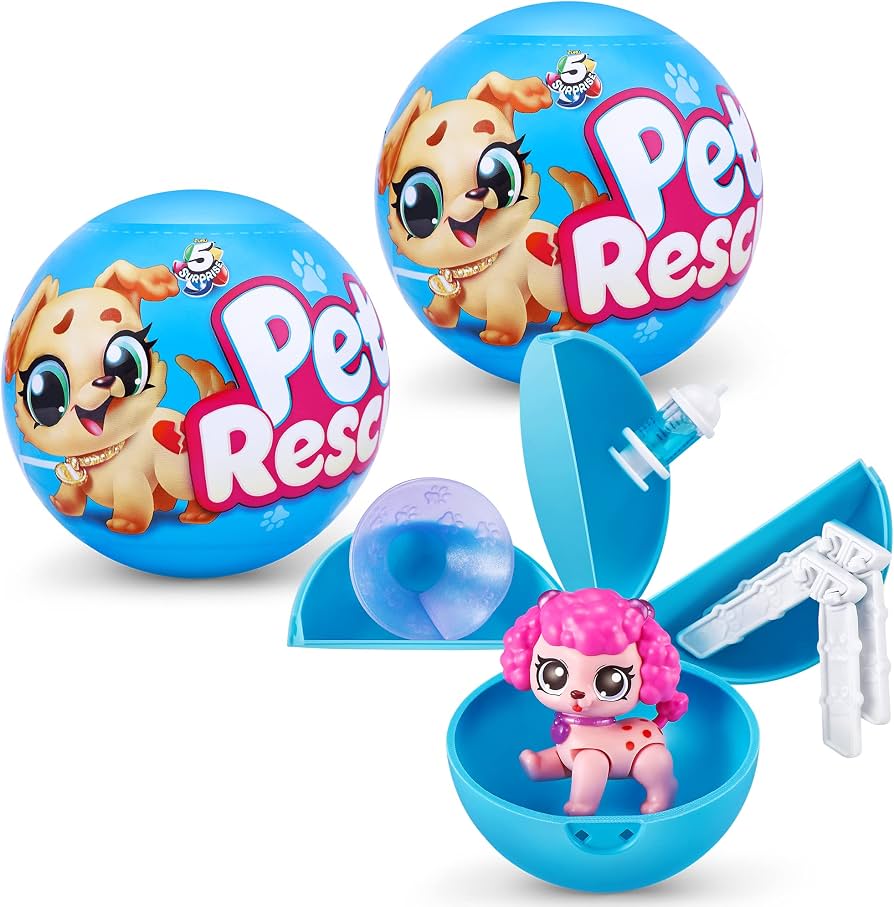 5 Surprise Pet Rescue | Cápsula Sorpresa con Cachorro y Accesorios | Bandai