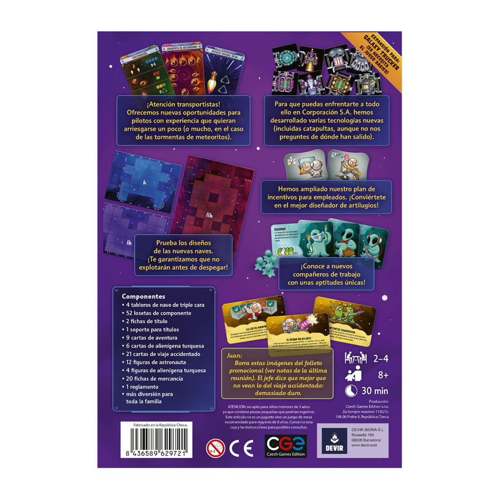 Galaxy Trucker: Bocinas en el Espacio | Expansión | Requiere Galaxy Trucker | 2-4 Jugadores | +8 Años