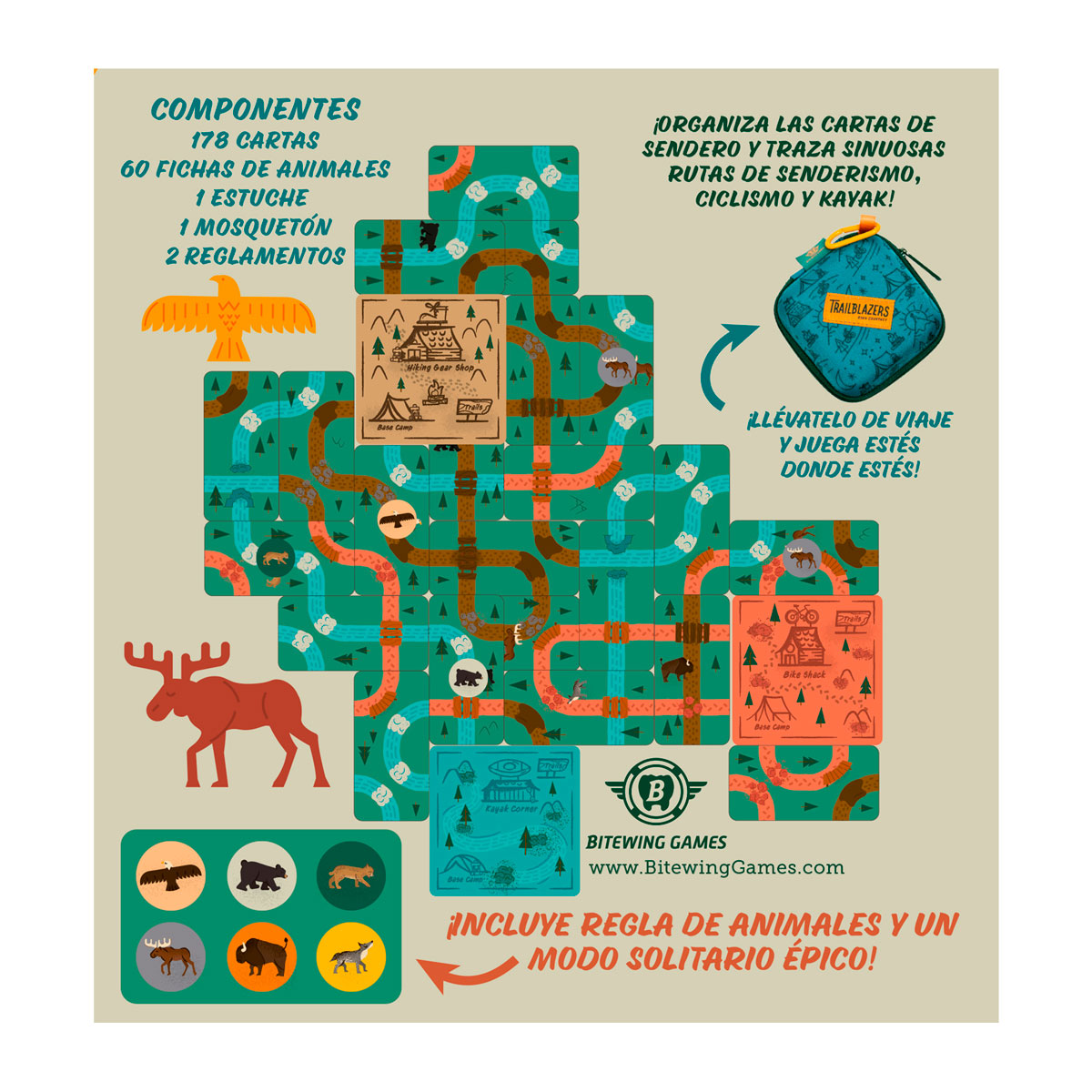 Trailblazers: Edición Viaje | Juego de Mesa Rutas y Estrategia | 1-4 Jugadores | Devir