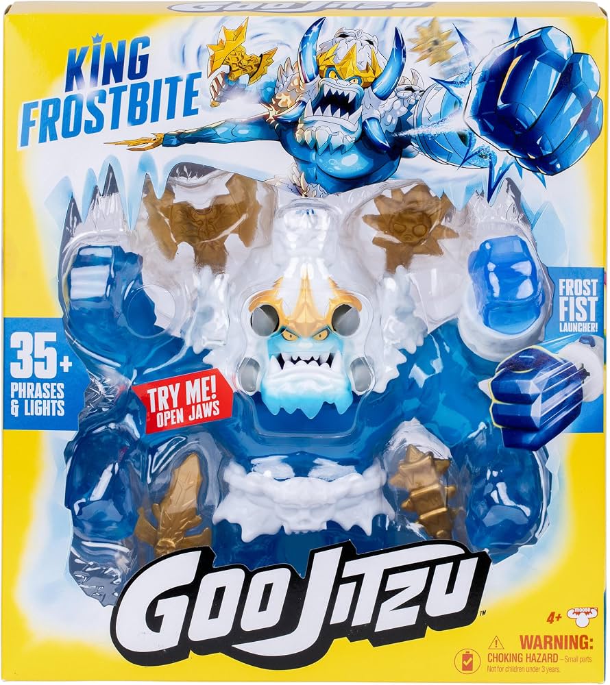 Goo Jit Zu Rey Hielo King Frostbite | Figura con Luces y Sonidos | Bandai