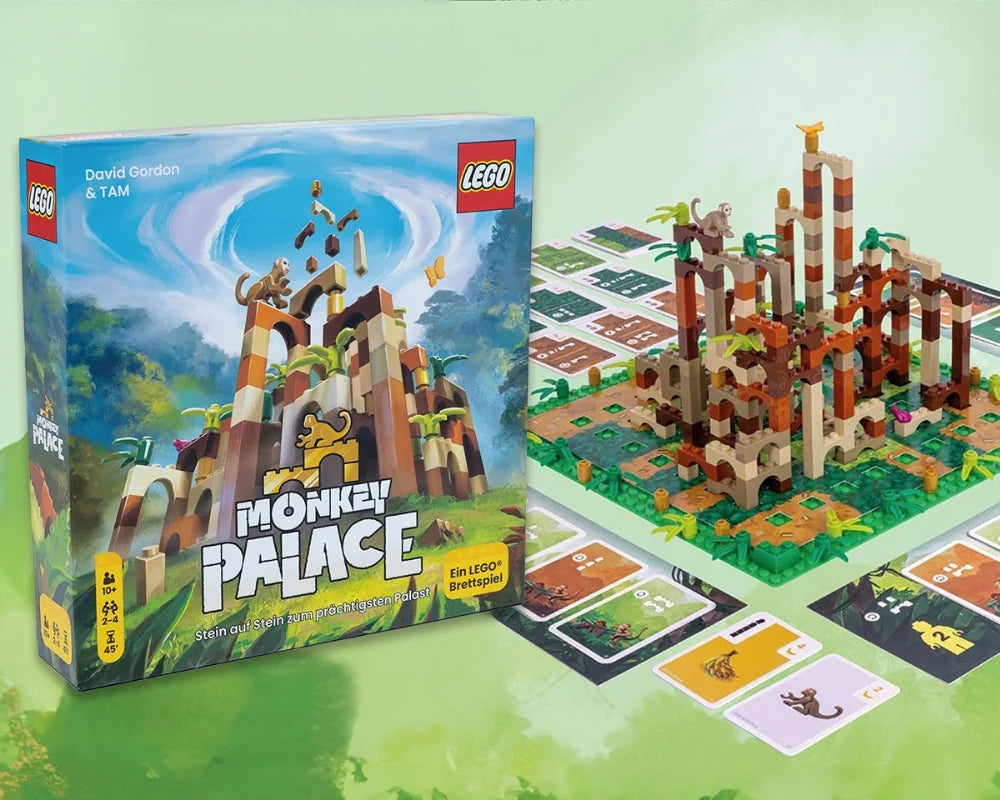 LEGO Monkey Palace | Juego de Mesa Estratégico | 2-4 Jugadores | +10 Años | Dotted Games