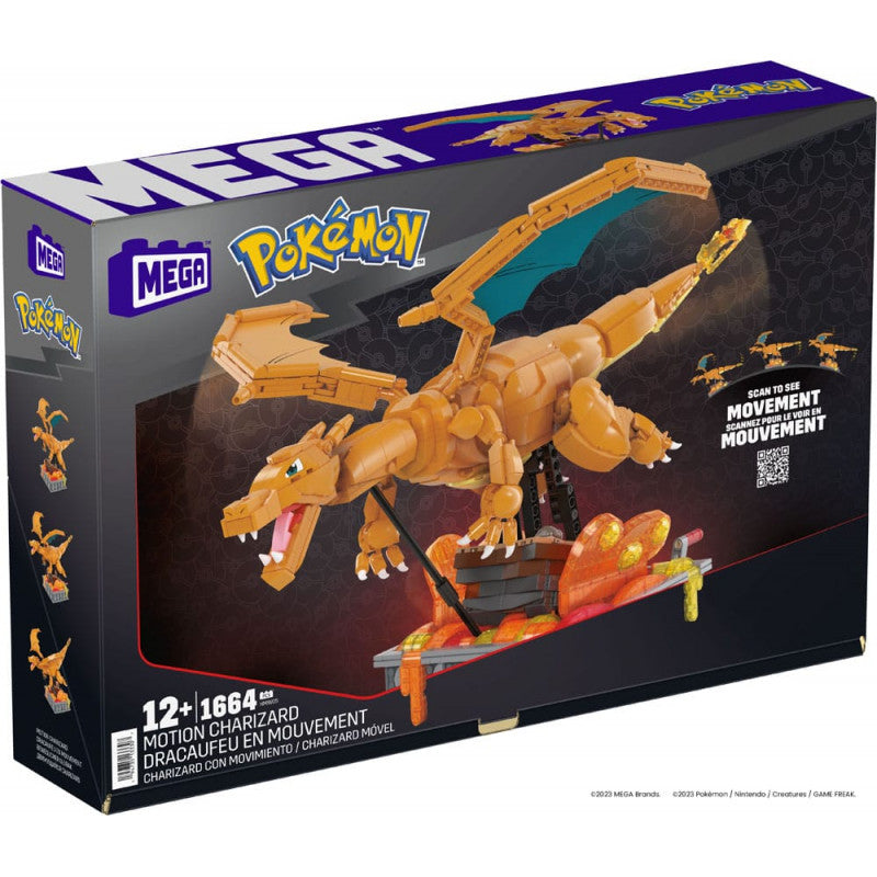 Figura mattel mega construx motion pokemon
