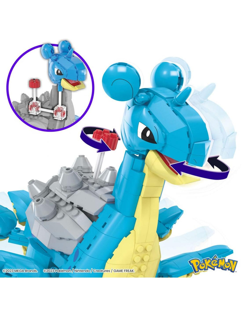 Figura mattel mega construx pokemon lapras