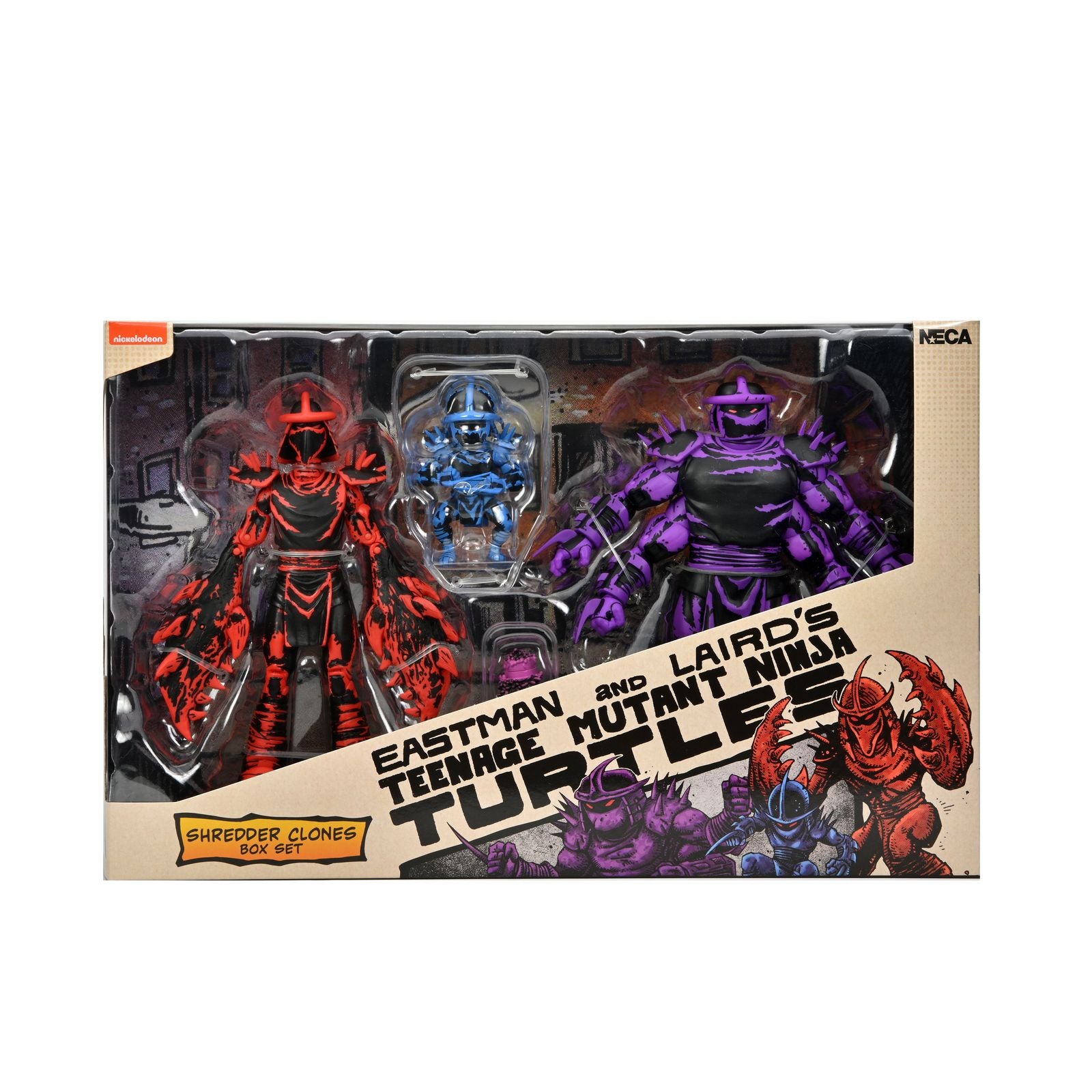 Shredder Clones Box Set | Pack 3 Figuras TMNT Mirage Comics | 18cm Articuladas | Edición Limitada | NECA