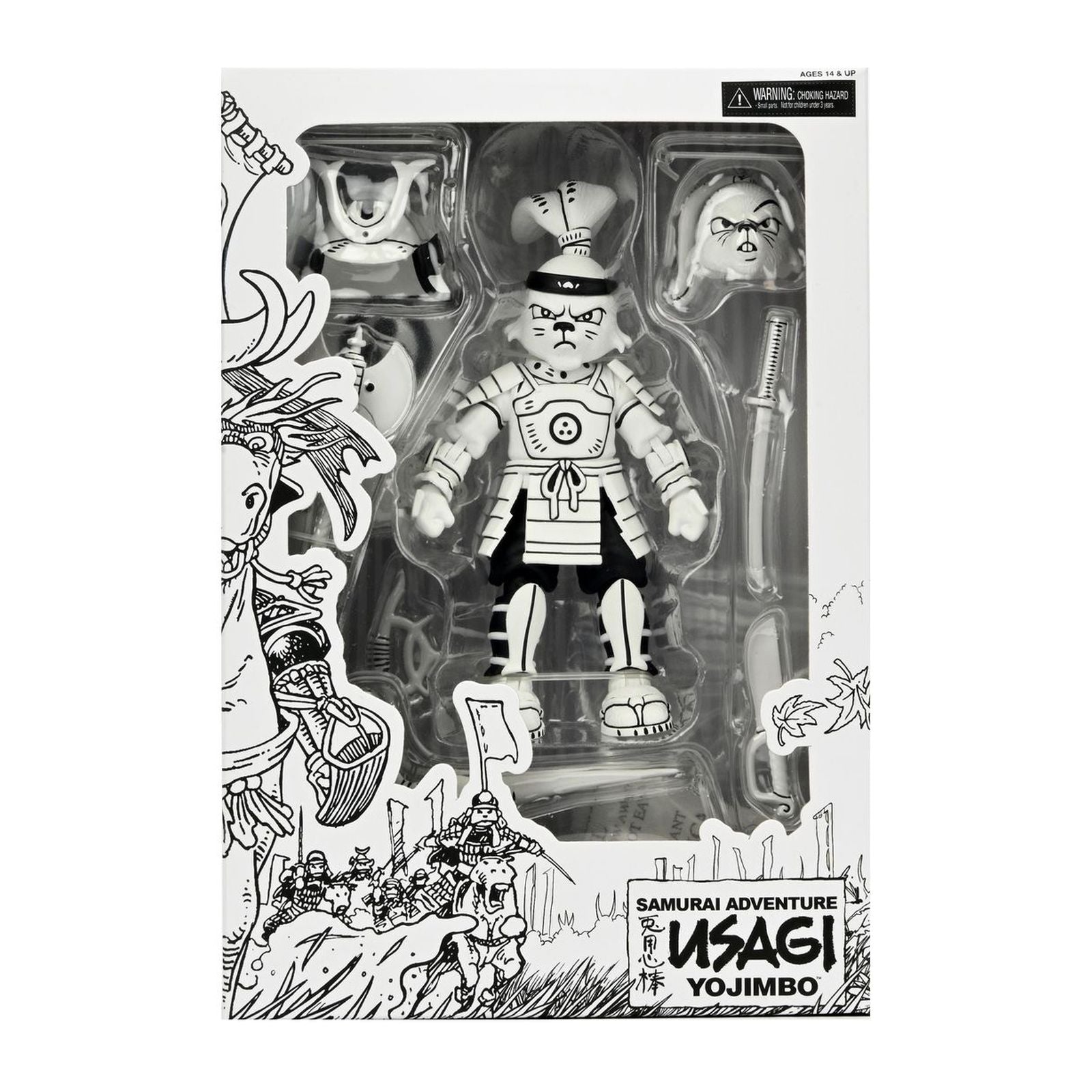 Figura NECA | Usagi Yojimbo Black & White | Scale Action | 18 cm | Coleccionista