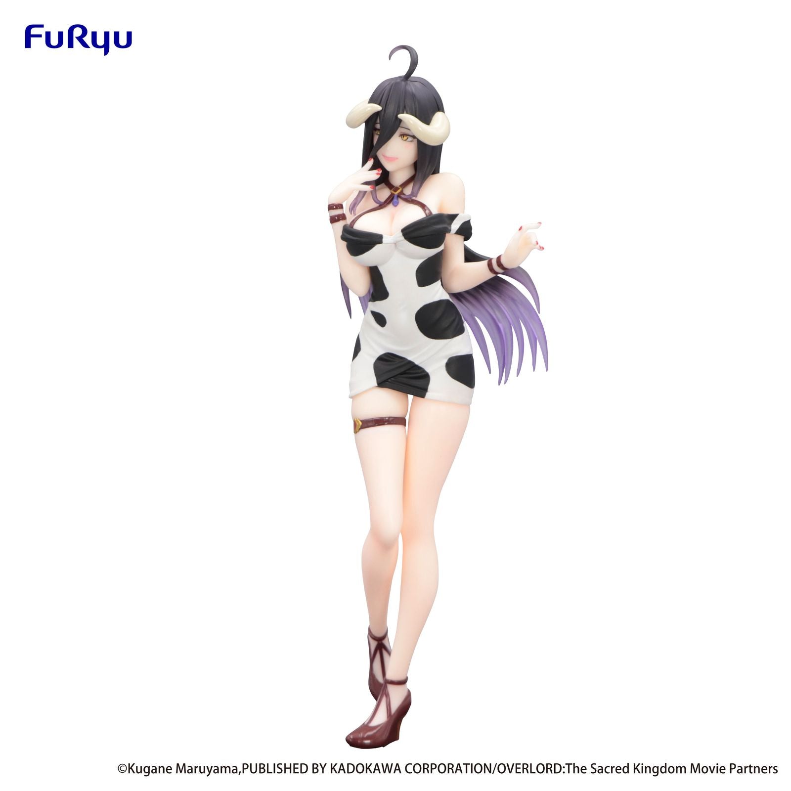 Figura Furyu Albedo Mini Dress Cow Pattern | Overlord Trio-Try-iT | 21cm Coleccionista Anime