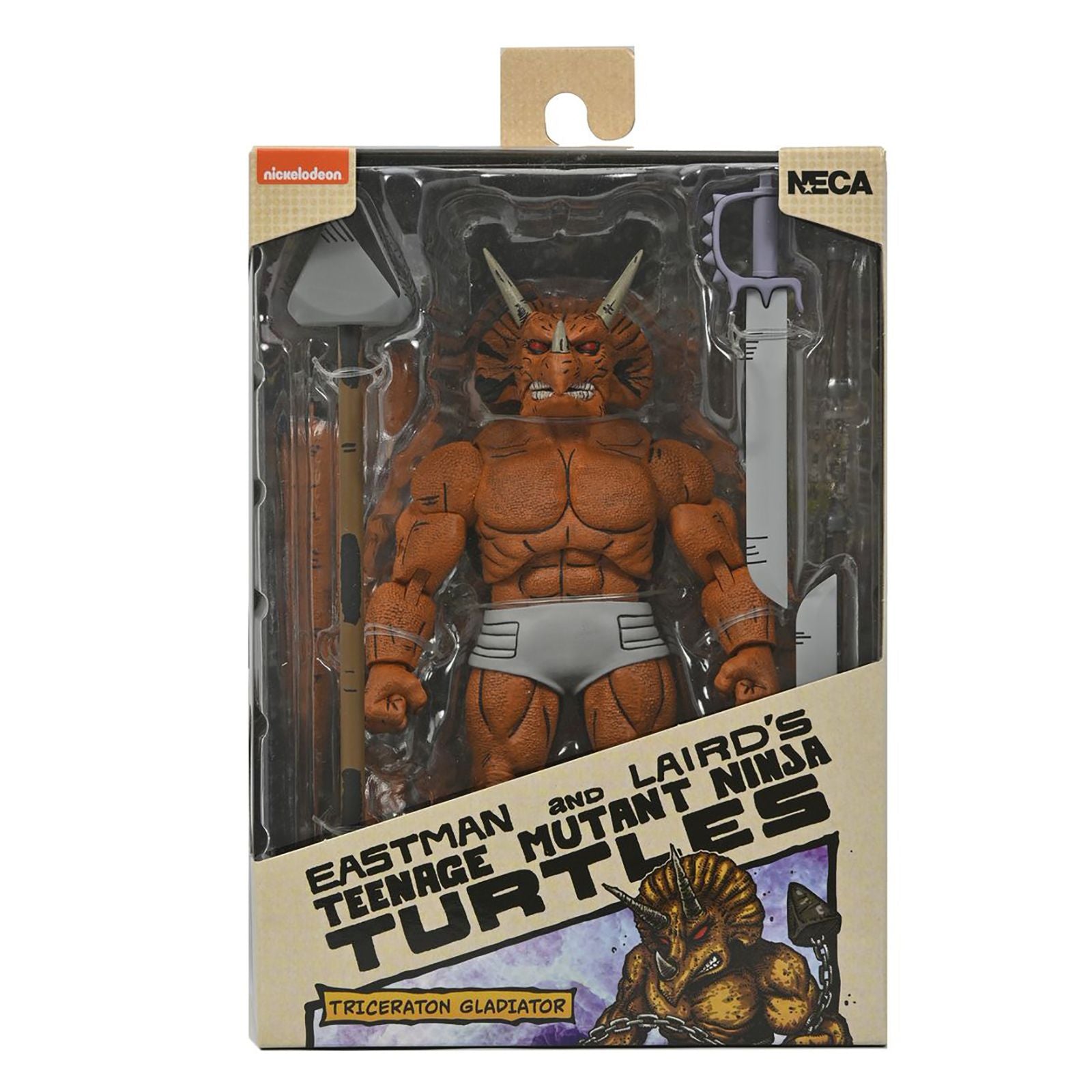 Figura NECA | Triceraton Gladiator | TMNT Mirage Comics Scale Action | 18 cm | Coleccionista
