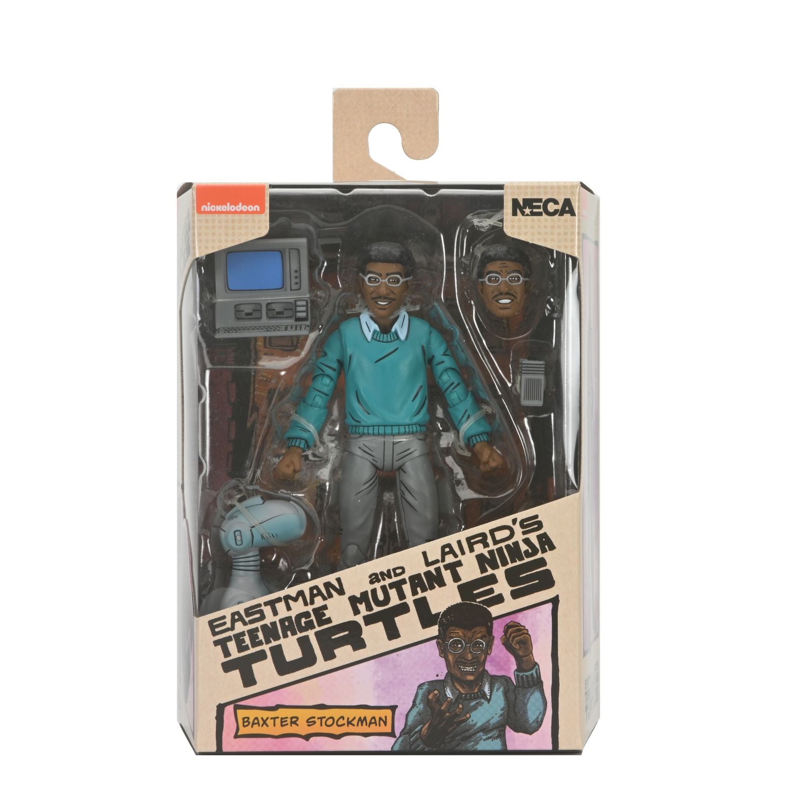 Figura NECA | Baxter Stockman | TMNT Mirage Comics Scale Action | 18 cm | Coleccionista