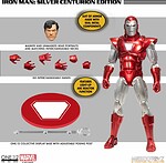 Figura Mezco Toyz Iron Man Silver Centurion | Marvel One:12 Collective | 16cm Coleccionista