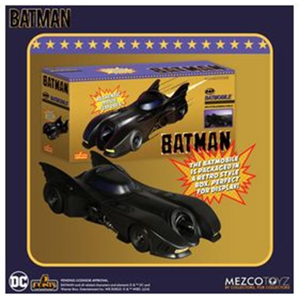 Batmóvil Mezco Toyz Batman 1989 | DC Universe 5 Points | Vehículo Coleccionista Tim Burton