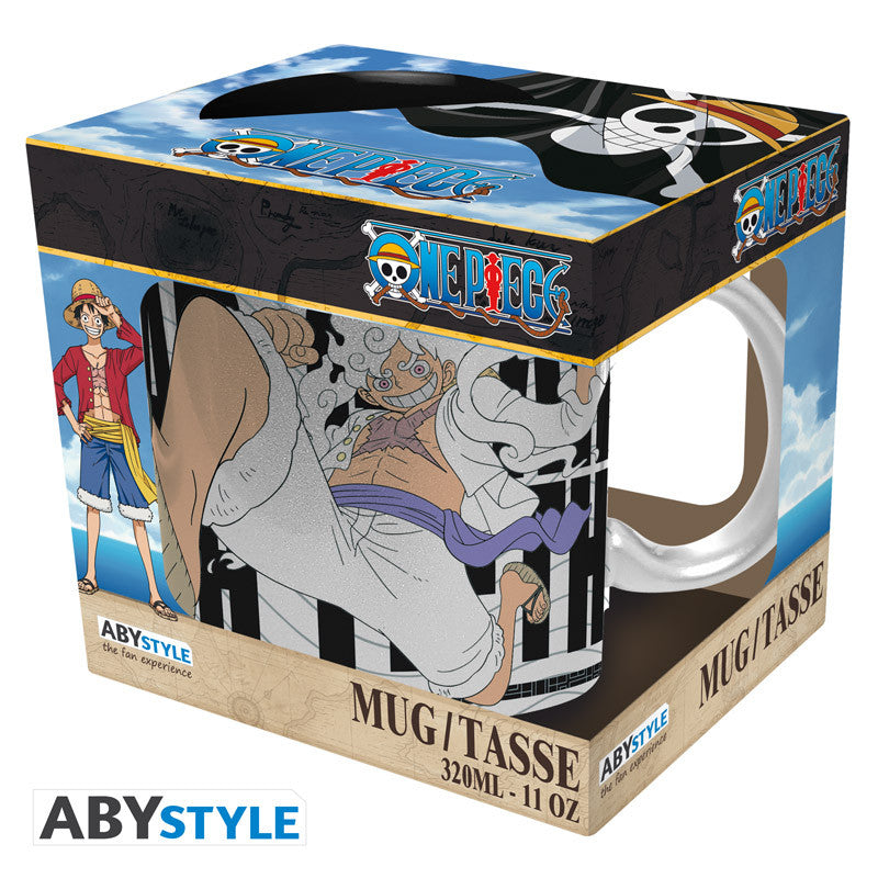 Luffy Gear 5 | Taza One Piece Efecto Plateado | Cerámica 320 ml | ABYstyle