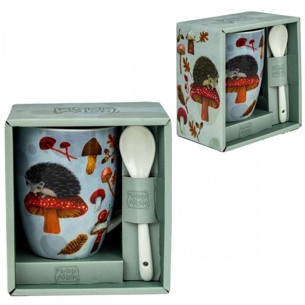 Taza cermica con cuchara enesco erizo