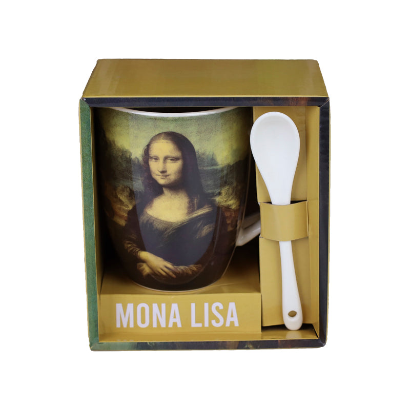 Taza cermica con cuchara enesco mona