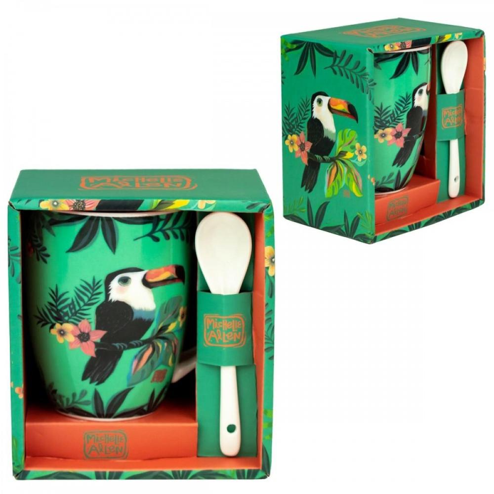 Taza cermica con cuchara enesco tucn