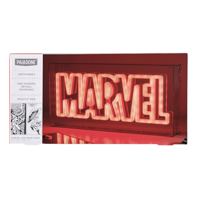 Lampara paladone marvel logo led neon
