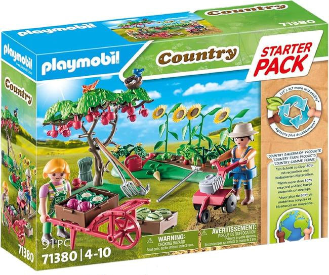 Playmobil Starter Pack Huerto | Juguete Granja Ecológica | +4 Años | Playmobil