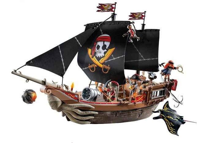 Playmobil Gran Barco Pirata | Juguete Aventura Marítima | +4 Años | Playmobil
