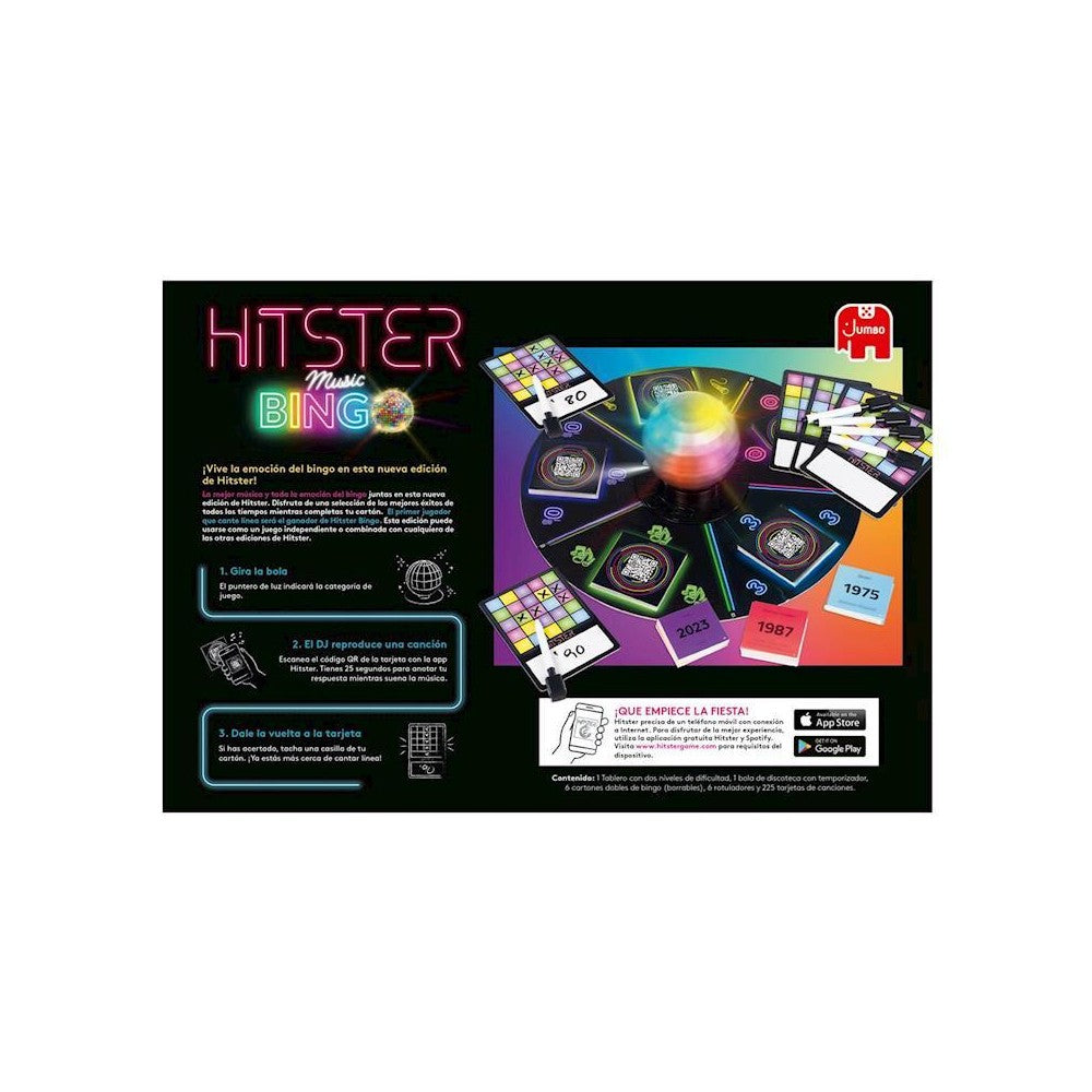 Juego mesa hitster bingo