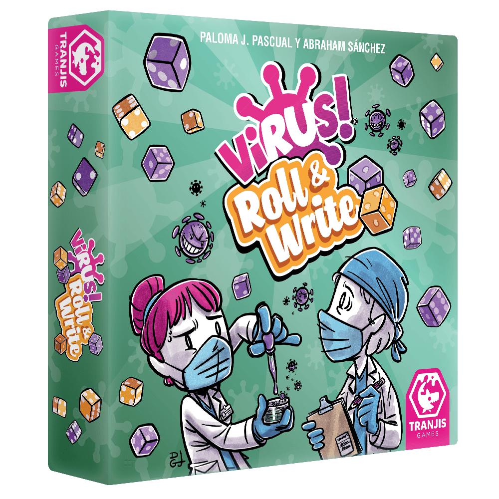 Juego mesa virus! roll & write