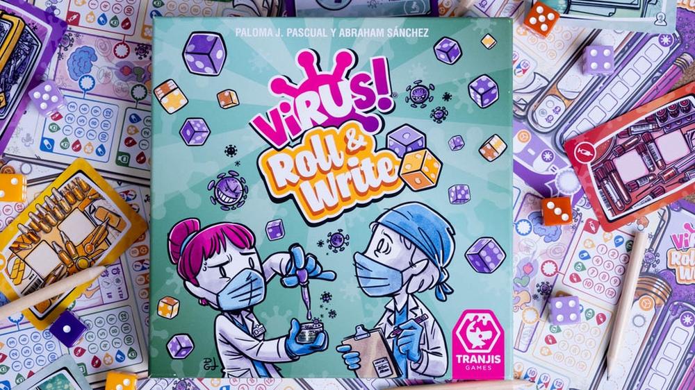 Juego mesa virus! roll & write