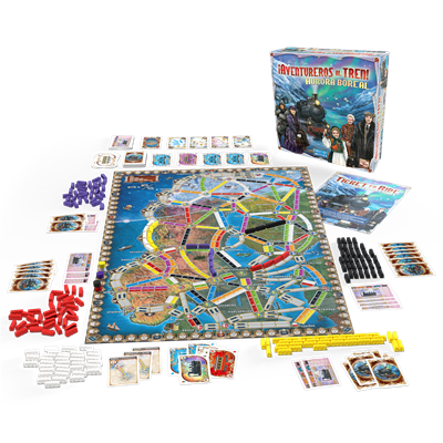 Juego mesa aventureros al tren! aurora