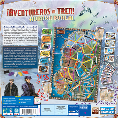 Juego mesa aventureros al tren! aurora