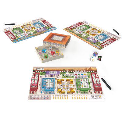 Juego mesa 7 wonders dice
