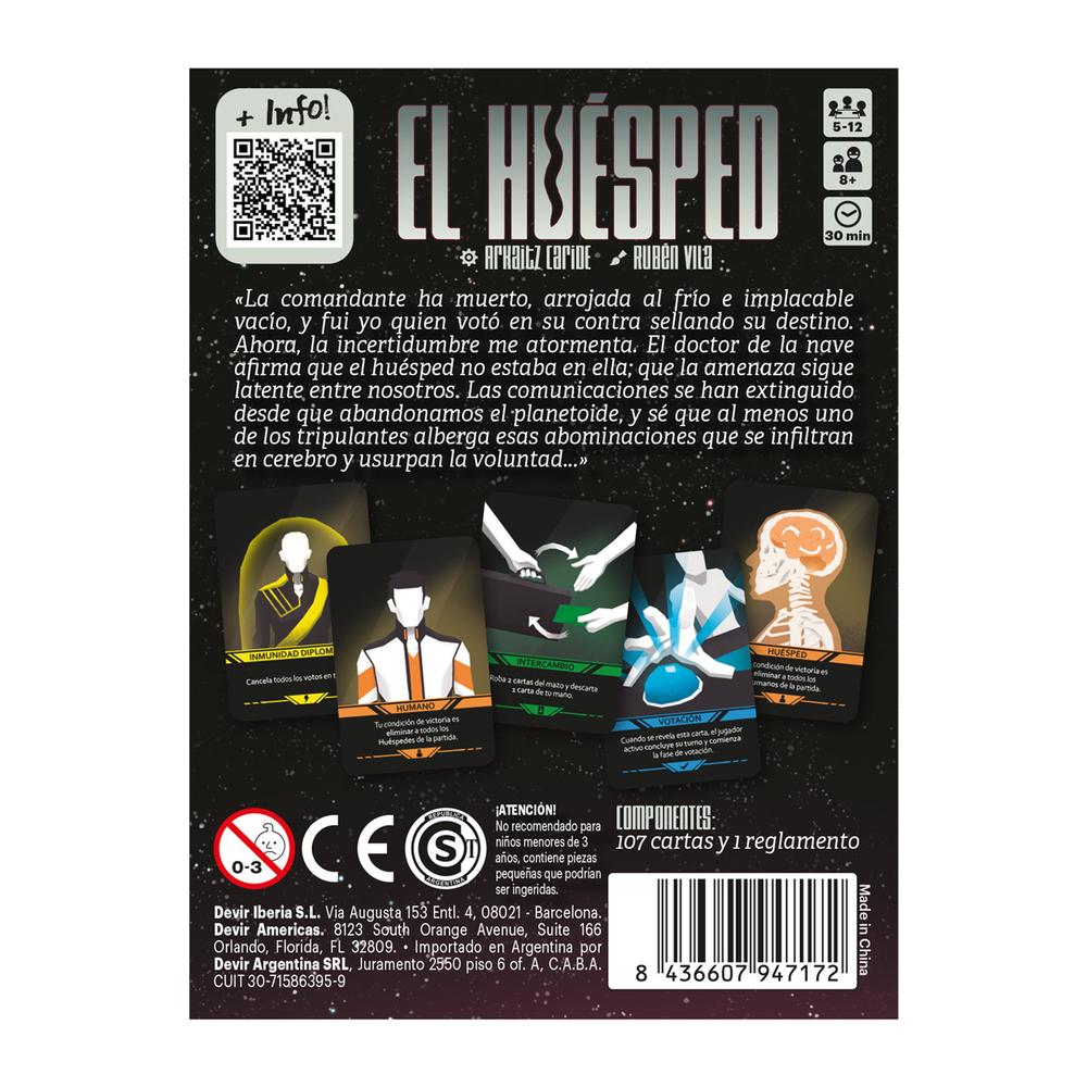 Juego mesa el huesped pocket