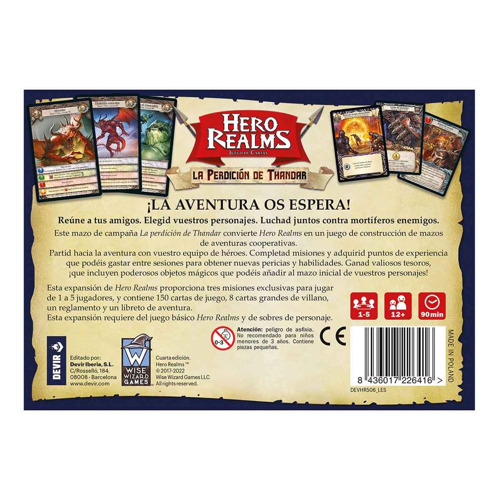Juego mesa hero realms: la perdicin