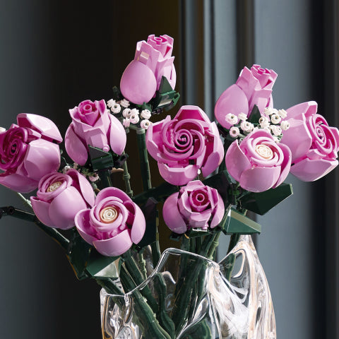 Lego botanicals ramo rosas rosadas