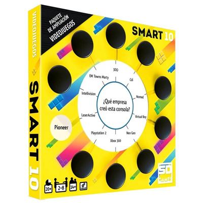 Smart 10 Videojuegos | Paquete Ampliación | 100 Preguntas | Juego de Mesa SD Games