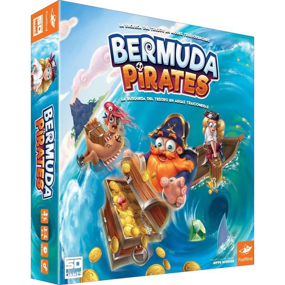 Bermuda Pirates | Juego de Mesa Familiar de Imanes y Tesoros | SD Games