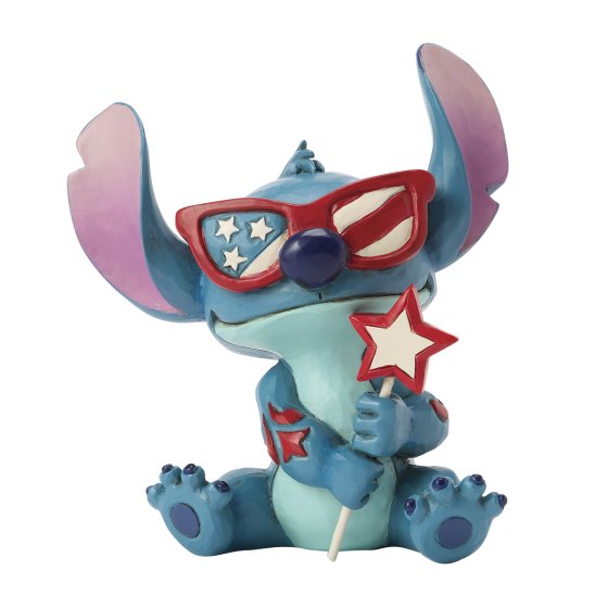 Figura Enesco Disney Stitch Patriota Jim Shore | Disney Traditions | Figura Decorativa Coleccionista